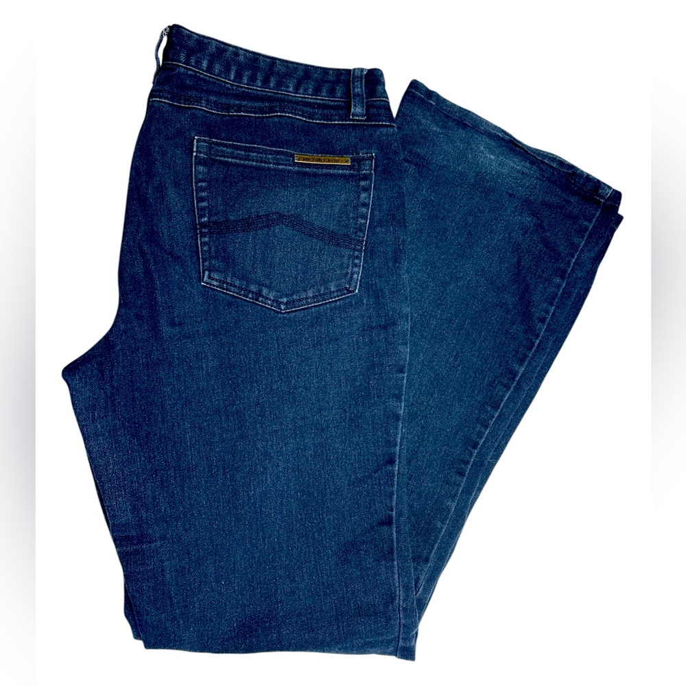 Michael Kors Wide Leg Flare Jeans - Dark Blue Size 8 Women’s
